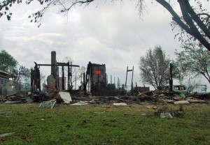 Building destroyed in West, Texas fertilizer explosion. (Courtesy of State Farm via Flickr under Creative Commons license.)