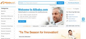 Splash page of alibaba.com, where it would appear that Patrick Campbell became Cassim and was unable to exit with his treasure.