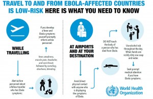 Helpful graphic from WHO illustrating precautions to prevent infection while traveling. Click on image to see a larger version.
