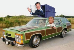 trump-romney-car