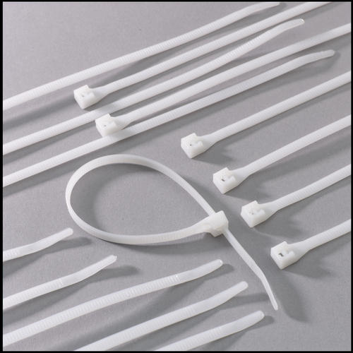 Heavy duty white zip ties