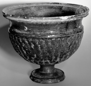 Roman wine cup with lead glaze