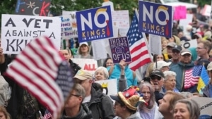 No Kings protest, earlier this year